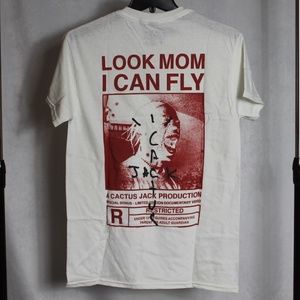 Travis Scott Look Mom I Can Fly Netflix Documentary Merch T-Shirt NWOT